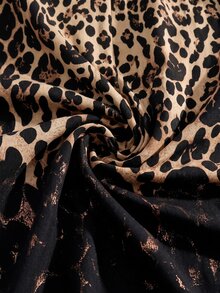GlowEve CURVE Casual Versatile Leopard Print Positioned Floral Long Pants Plus Size Women - Multicolor - View 5