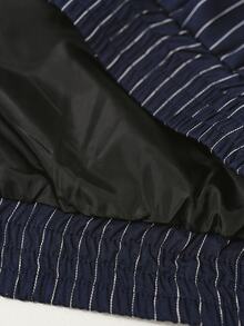 STYNVO Men's Letter Stripe Long Sleeve Zip-Up Jacket And Stripe Pants Casual Set - Blue - View 6