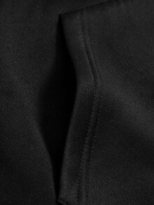 ROMWE MEN Batman X ROMWE Men's Letter & Character Graphic Hoodie, Streetwear, Fashion, - Black - View 6