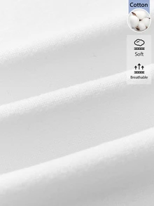 SHEIN BASICS 4件組女款素色圓領短袖短版休閒T恤 - 彩色 - 查看 8
