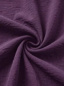 Shapeblank Plus Size Women's Solid Color Casual Versatile Daily Wear Shirt - Purple - View 9
