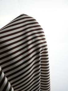 Sweetra CURVE Plus Size Women's Striped Shawl Decor Top And Skirt Fashion Set - Multicolor - View 8
