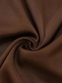 SHEIN PariChic Women's Sexy Lace Patchwork Asymmetrical Hem Dress - Brown - View 5