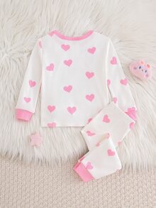 Cozy Pixies 可愛舒適卡通印花貼身嬰幼兒居家睡衣套裝 - 彩色 - 查看 2