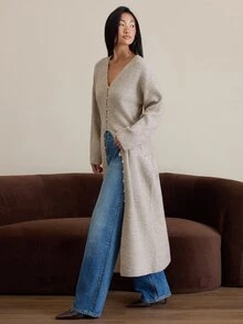 COSMINA Women's Casual Long Cardigan Sweater - Apricot - View 6
