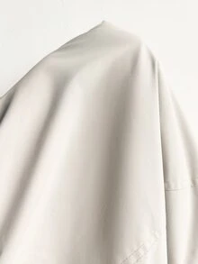 Pariaura Minimalist Reversible Hooded Zip-Front Loose Casual Padded Coat, Relaxed Fit, Flattering, Versatile - Beige - View 6