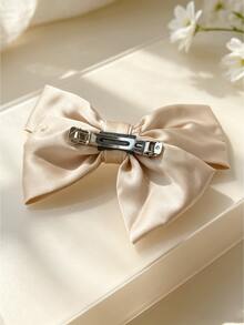 DAZY Fashionable Cute Bow Hair Clip Design Versatile Back Of Head For Date And Vacation - Khaki - View 3
