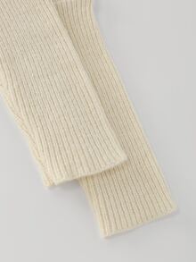 LUMIGAL Women's Solid Color Button Design Batwing Sleeve Fashion Sweater - Apricot - View 6