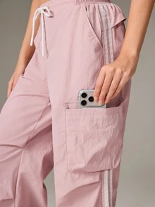 OutZeal Women Outdoor Pants Hiking Camping Water-Resistant Pink Cargo Pants Spring Summer - Pink - View 9