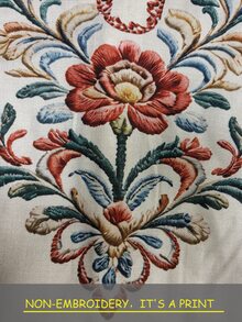 Trelyra 女款街頭風花卉印花百褶口袋洋裝 - 卡其色 - 查看 3