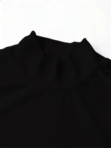 GymBeat Men's Letter Print Raglan Long Sleeve Sports T-Shirt - Black - View 8