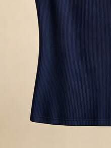 Franclia Women's Colorblock Casual Versatile Daily Wear Top - Royal Blue - View 6
