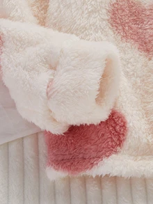 Set Pakaian Santai Atasan Lengan Panjang dan Celana Motif Hati untuk Anak Perempuan Remaja - Baby Pink - View 5