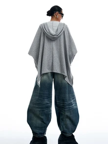 LYSMO 女款時尚拉鍊口袋連帽長袖運動衫 - 淺灰色 - 查看 2