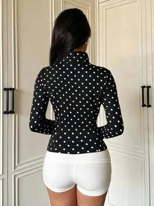 SHEIN EZwear 女式輕質夾克 - 黑與白 - 查看 2