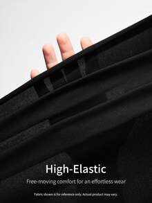 SHEIN EZwear 女款酒紅色法蘭絨外套，適合秋冬穿著，翻領設計，經典版型，長度至 - 酒紅色 - 查看 9