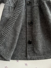 Elamini Women's Cable Knit Long Sleeve Single-Breasted Casual Cardigan - Grey - View 5