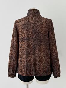 Sunspun Plus Size Zip-Up Casual Loose Jacket, Comfortable Subculture Visual Style Studded Jacket - Multicolor - View 2