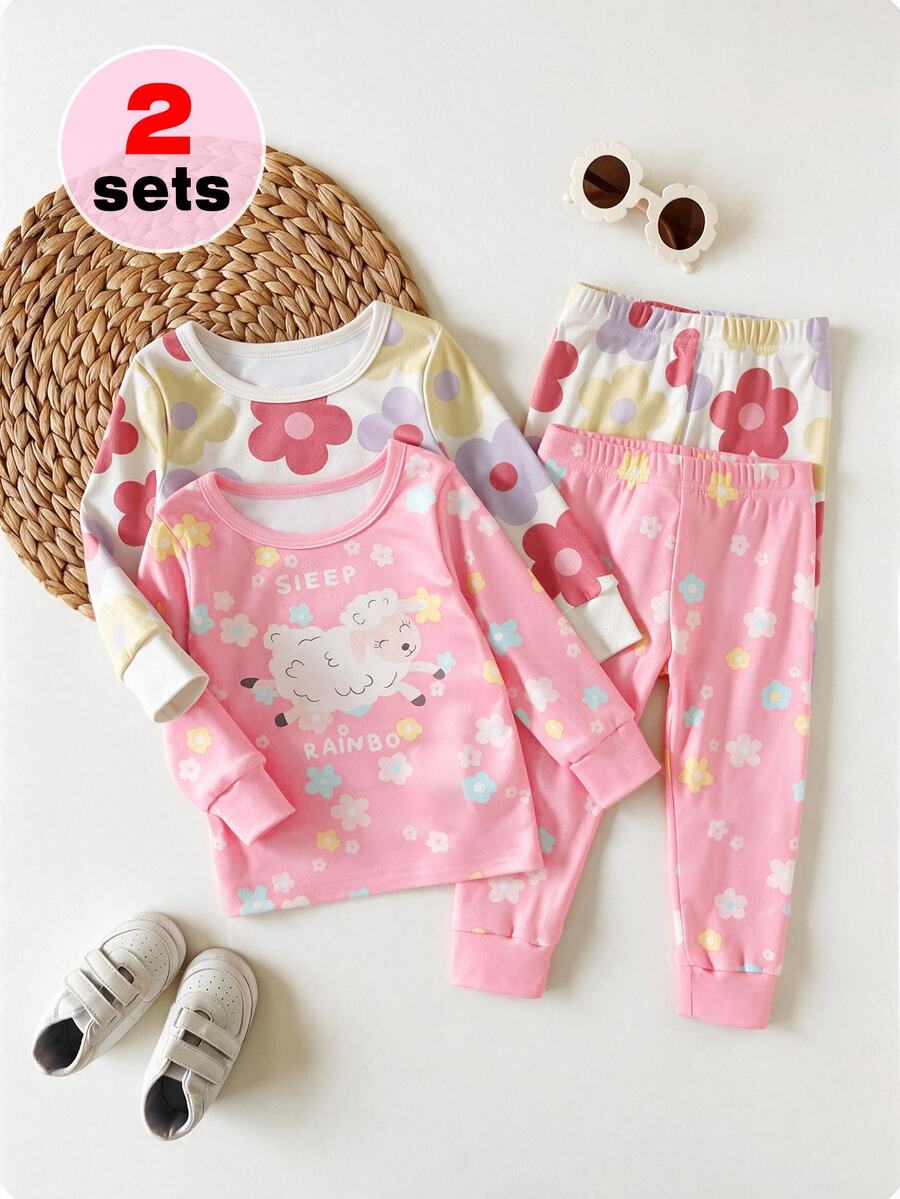 4 Buah Piyama Bayi Perempuan - MultiWarna - View 1