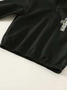 SHEIN 2件組兒童小男孩秋冬休閒立領夾克與長褲迷彩套裝，男童夾克套裝，秋冬穿搭 - 彩色 - 查看 7