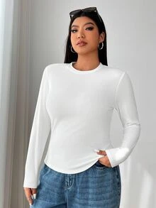 SHEIN EZwear 3件裝大尺碼T恤 - 藏蓝色 - 查看 6