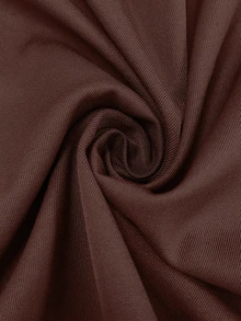 SHEIN LUNE Women's Vintage French Classic Elegant Fall Versatile Fashion Trench Coat Suitable For Daily Wear Commuting Office Dark Brown - Brown - View 3