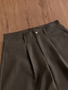 SWAVVY Pantalones para hombre - Café integral - Ver 4