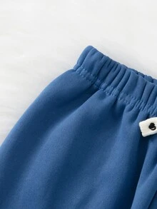 2pcs/Pack Celana Jogger Kasual Tebal Berlapisan Termal untuk Anak-anak, Musim Gugur/Dingin - MultiWarna - View 5