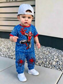 Kids Young Boy Autumn New Casual Minimalist Loose Comfortable Sporty Style Crew Neck Short Sleeve T-Shirt And Long Pants 2 Pieces Set - Multicolor - View 1