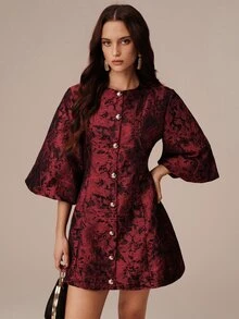 BELROSIE Women's All-Over Print Casual Daily Summer Mini Dress - Multicolor - View 6