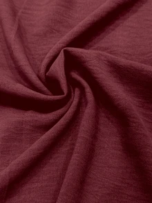 Linhara CURVE Autumn/Winter Cherry Red Luxury Elegant Evening Gown Set, Sophisticated Lady Style, Atmospheric Plus Size 2 Pieces Outfit - Burgundy - View 5