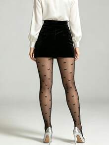SpicyHot Celana Ketat Hitam Mini Bow Commuter - Hitam - View 2