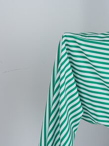 SHEIN EZwear 大尺碼女款字母龍蝦印花短袖T恤與條紋長褲休閒兩件套 - 棕色 - 查看 7