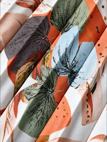 SHEIN Clasi 花卉印花優雅百褶裙，穿著舒適 - 白色 - 查看 7