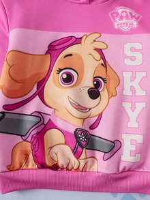 SHEIN | PAW Patrol Young Girl Cartoon Print Long Sleeve Sweatshirt - Pink - View 5
