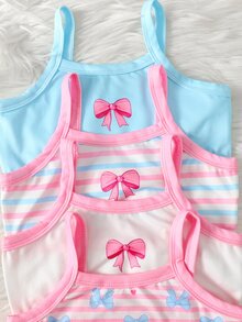 SHEIN 4 chiếc áo lót cho bé gái - Nhiều màu - Xem 4