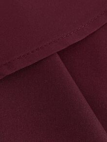Manfinity Mode Men's Black Long-Sleeve Business-Casual Shirt - Premium Embossed Design - Burgundy - View 6