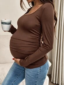 SHEIN 3PCS Maternity T-Shirts - Multicolor - View 9