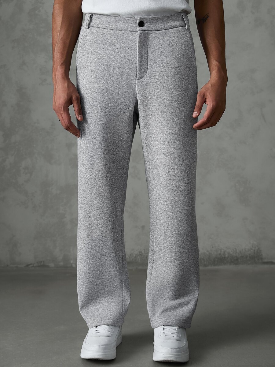 SLATEMANN Men's Casual Button Pocket Sport Sweatpants For Daily Wear - Grey - View 1