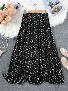 SHEIN LUNE 大尺碼女款碎花休閒度假裙 - 彩色 - 查看 2