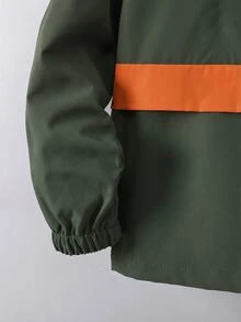 SHEIN Explorewe 小男孩字母印花連帽衛衣與長褲休閒兩件套 - 彩色 - 查看 3