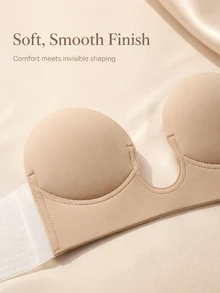 Lignisse Invisible Silicone Push-Up Breast Pads For Small Breasts, Lift And Enhance, Wedding Photo Shoot Special, Summer Bra - Multicolor - View 3