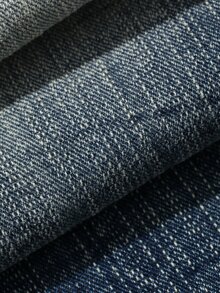 DAZY Women's Deep Blue Washed Distressed High Waist Loose Wide Leg Patchwork Design Casual Versatile Denim Jeans Fall - Blue - View 10