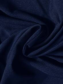 Plussiva Plus Size Maternity Solid Color Adjustable Waist Pocket Flare Pants - Royal Blue - View 8