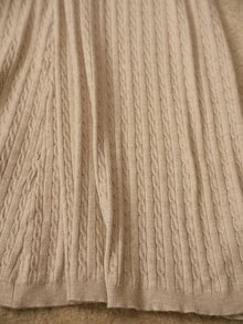 MOTF PREMIUM WOMEN'S ELEGANT APRICOT SWEATER 2 PIECES SET, AUTUMN/WINTER - Apricot - View 8