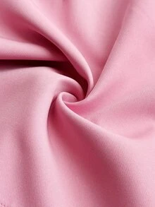 Maweii Setelan Seksi Wanita Ukuran Besar dengan Blazer Lengan Panjang Kerah Simpul Warna Polos dan Rok - Berwarna merah muda - View 8