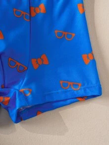Blippi X SHEIN Set Pakaian Dalam Tank Top dan Celana Pendek Motif Kartun untuk Anak Laki-Laki - Biru - View 8