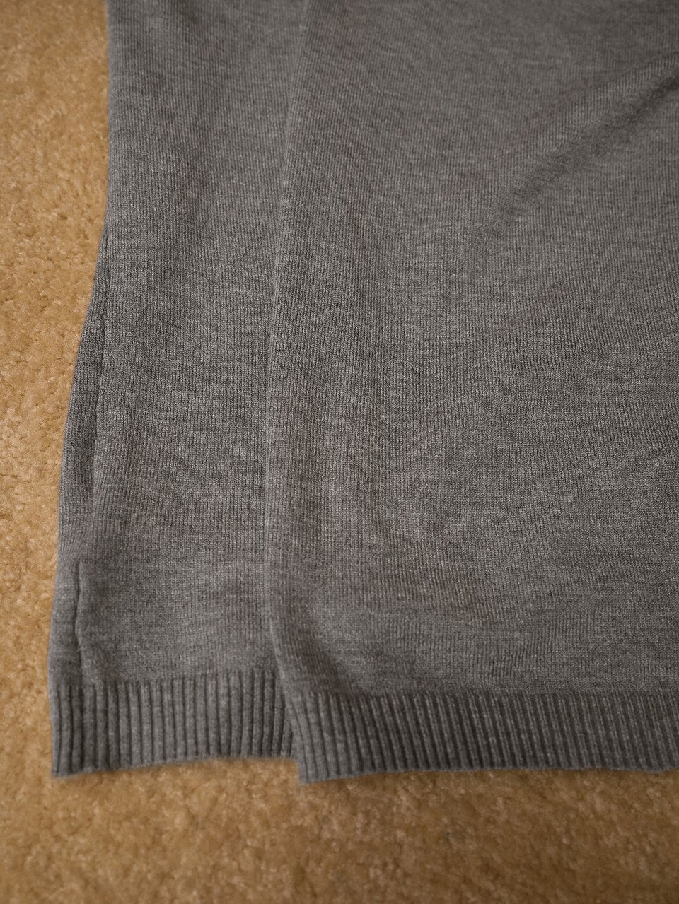 MOTF WOMEN'S CASUAL GRAY & WHITE COLORBLOCK 2 IN 1 SWEATER, AUTUMN/WINTER