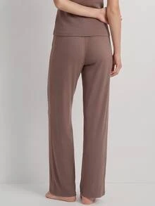 Ocili Studio 97% Cotton Women's Loungewear Tie Waist Long Pants - Multicolor - View 2