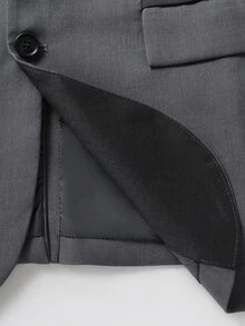 Manfinity Bizformal Men's Mature Casual Daily Versatile Colorblock Lapel Neck Jacket And Pants Suit Set - Multicolor - View 6